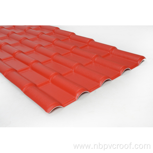 Roman type plastic resin upvc roof tile